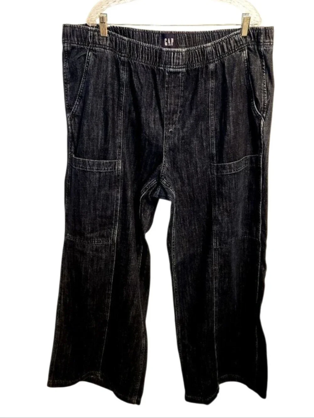 GAP | Women's High Rise Dark Indigo Easy Utility Jeans (Size XXL)